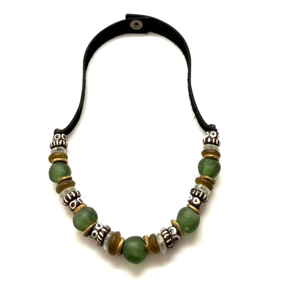 1 Strand Necklace - Painted Bone