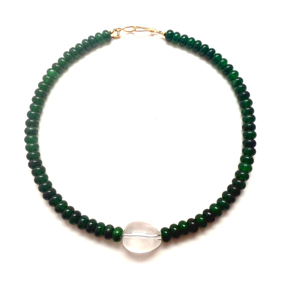 Prism Quartz Necklace - Evergreen
