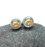 Grumpy Cat Stud Earrings