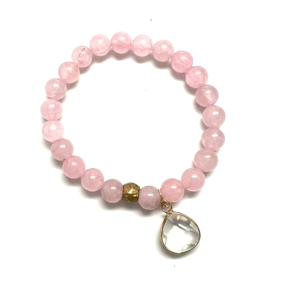 8mm Rose Quartz Bracelet