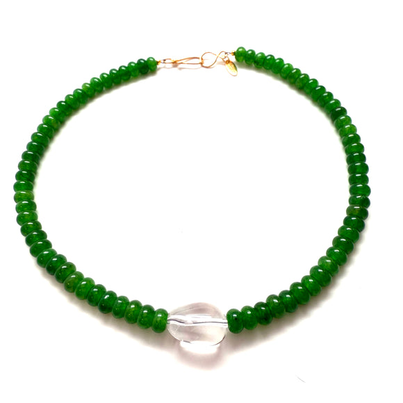 Prism Quartz Necklace - Emerald