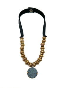 Zen Necklace Brass Mandala