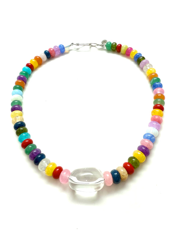 Prism Quartz Necklace - Multi Bright