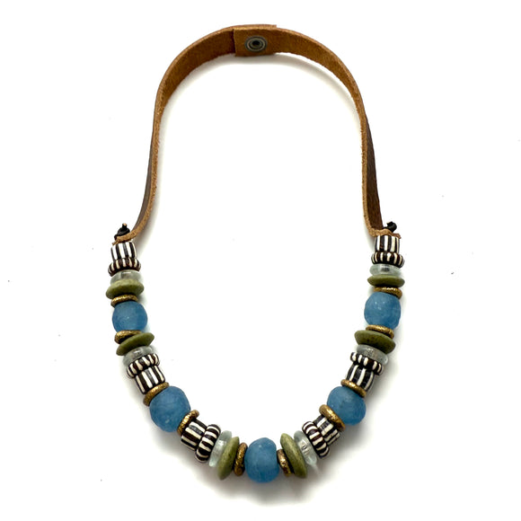 1 Strand Necklace - Painted Bone