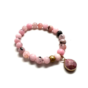 8mm Rutilated Rose Quartz Bracelet