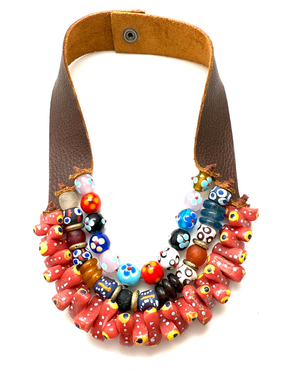 3 Strand Necklace - Mosaic Eye lll