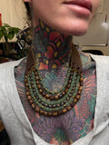 6 Strand Necklace - seafoam