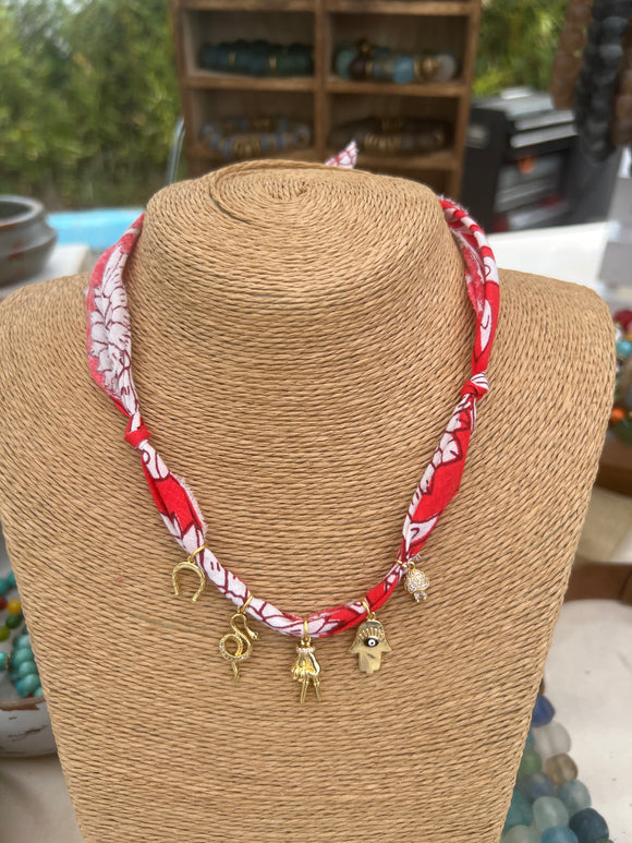 Bandana Charm Necklace