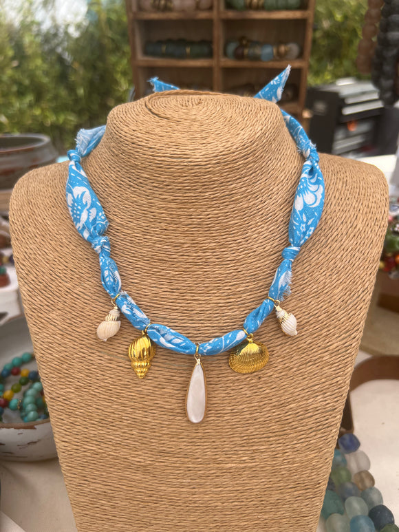 Bandana Shell Necklace