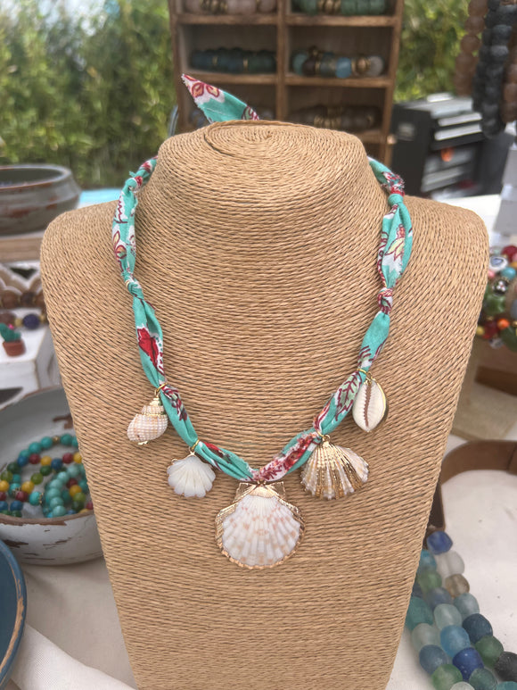 Bandana Shell Necklace