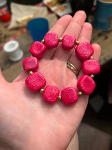 Clay Flower Bracelet