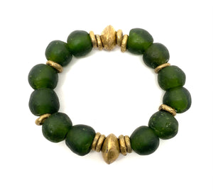 Krobo Bracelet • Evergreen