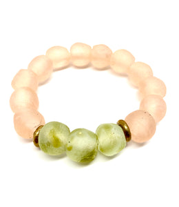 Krobo Bracelet • Pink Olive