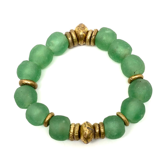 Glass Bracelet • Light Green