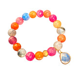 Candy Agate Bracelet Faceted