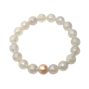 Bracelet • Unicorn Agate + Pearl
