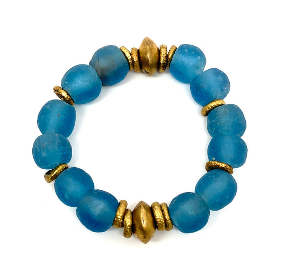 Krobo Bracelet • True Blue