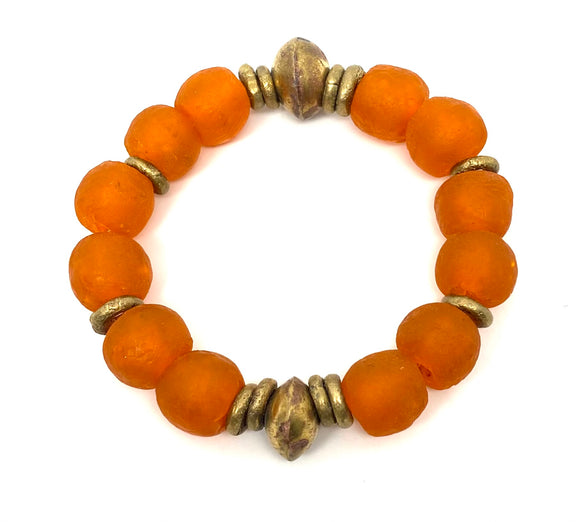 Glass Bracelet • Orange